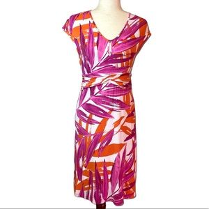 Tommy Bahama Floral Sleeveless V neck stretchy Slip-on dress S P